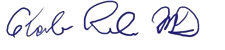 Charles Runels, MD signature